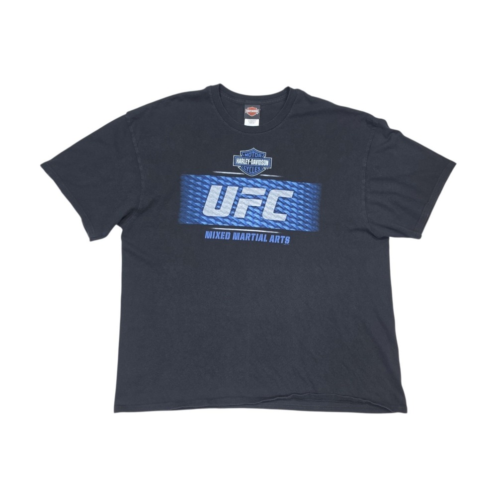 Harley Davidson Motorcycle x UFC Collaboration 2017 Black Shirt Size 2XL